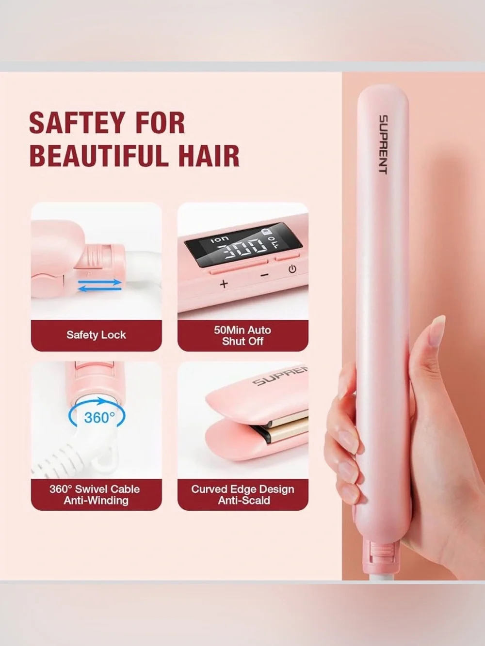 Suprent Hair Straightener Flat Iron- New